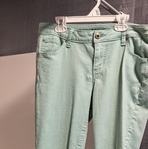 Straight leg mint green jeans Apt 9